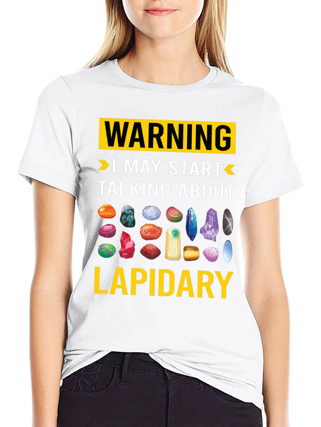 Lapidary Warning T-Shirt: Gemstone Lover Tee