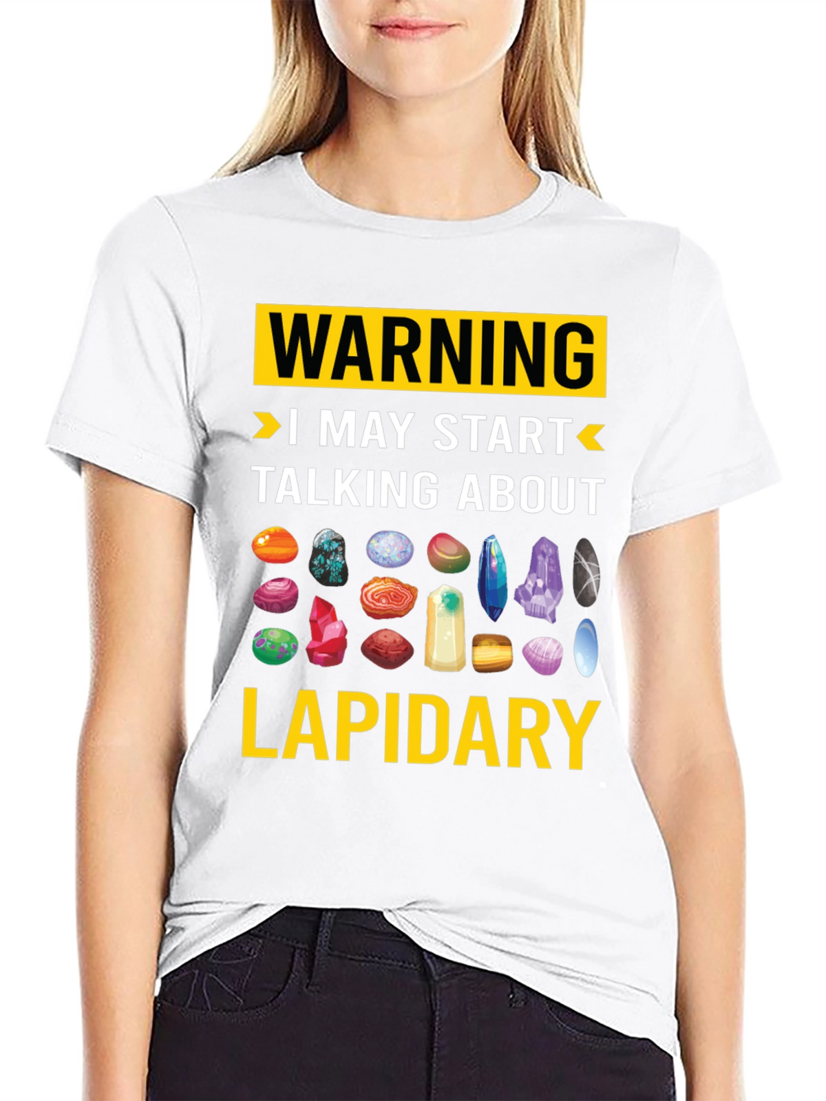 Lapidary Warning T-Shirt: Gemstone Lover Tee