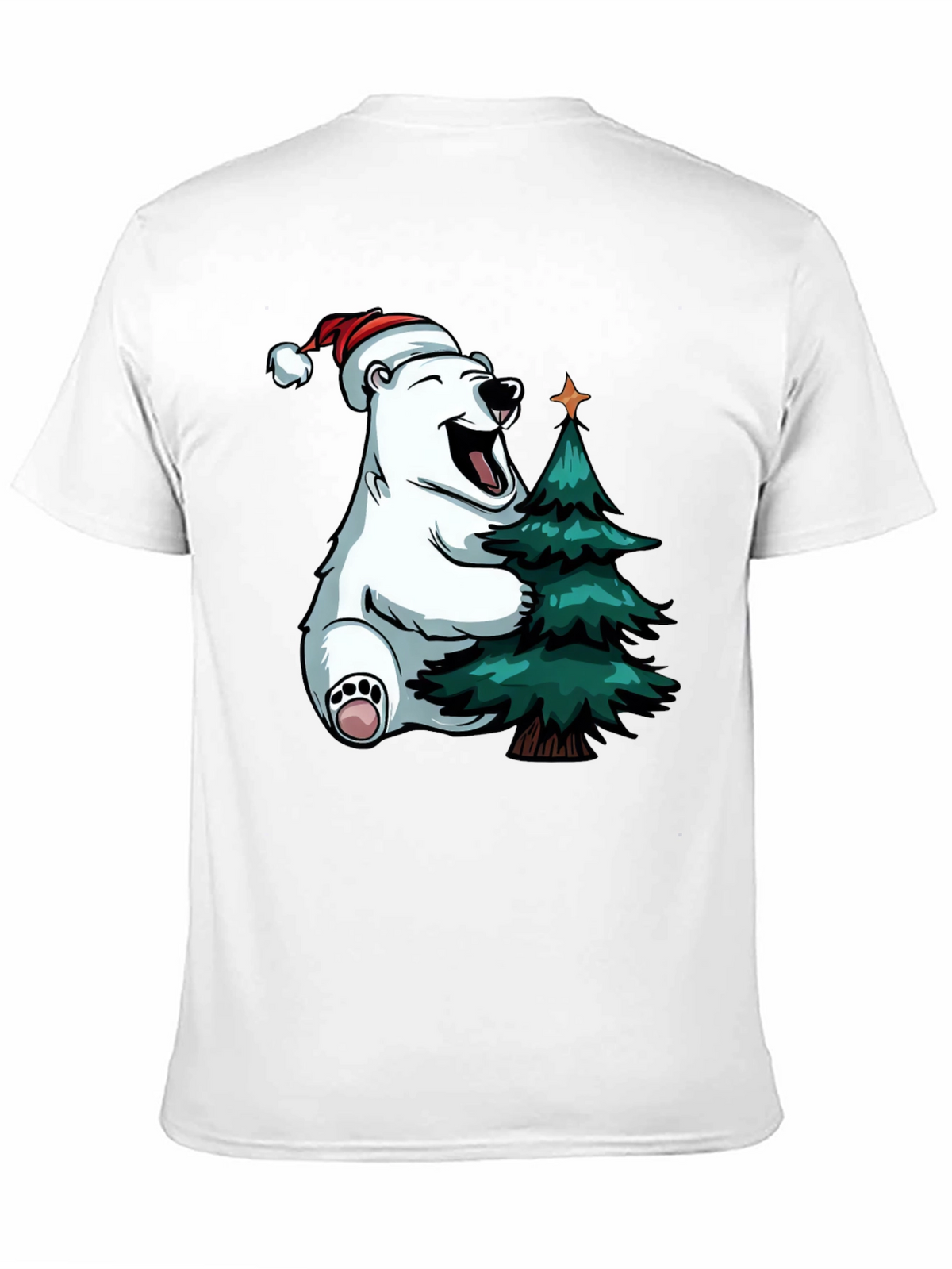 Festive Bear Hugs Christmas Tree - Holiday T-Shirt