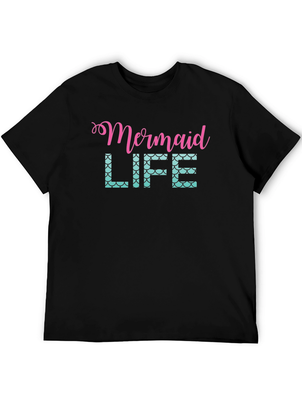 Mermaid Life Black Graphic Tee
