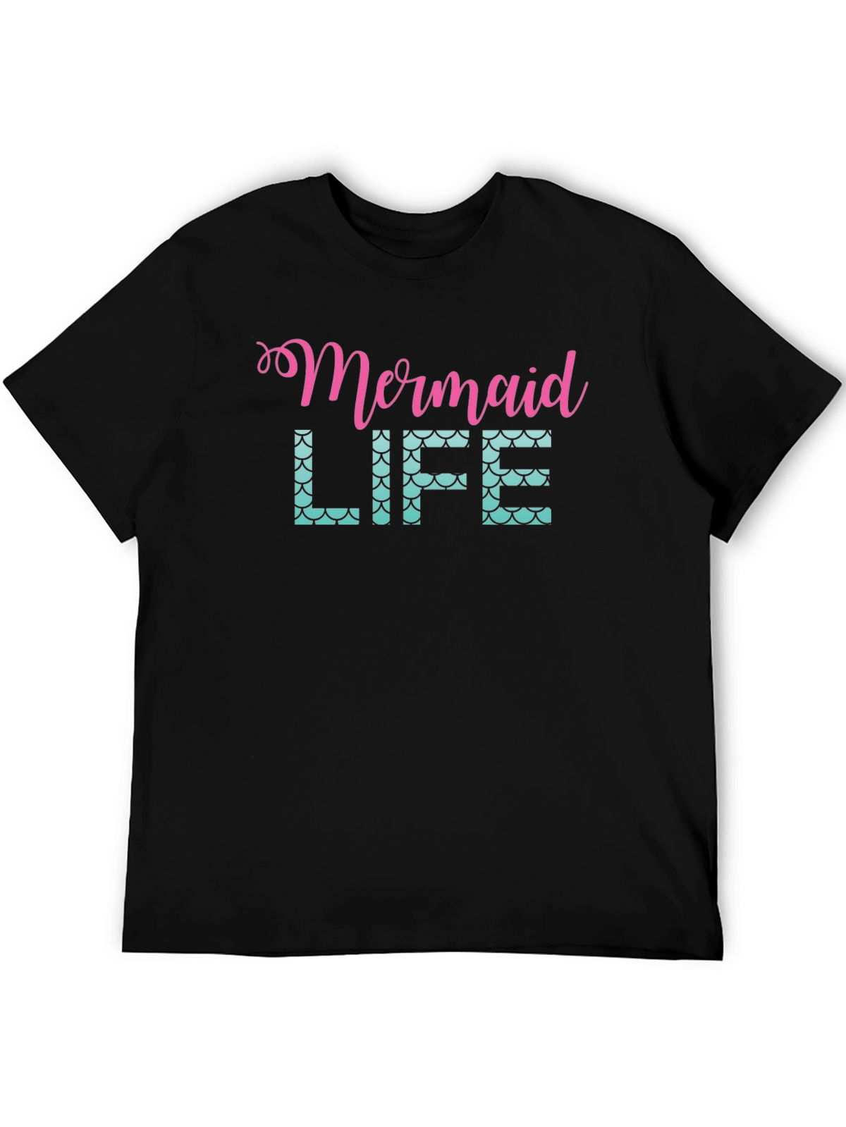 Mermaid Life Black Graphic Tee