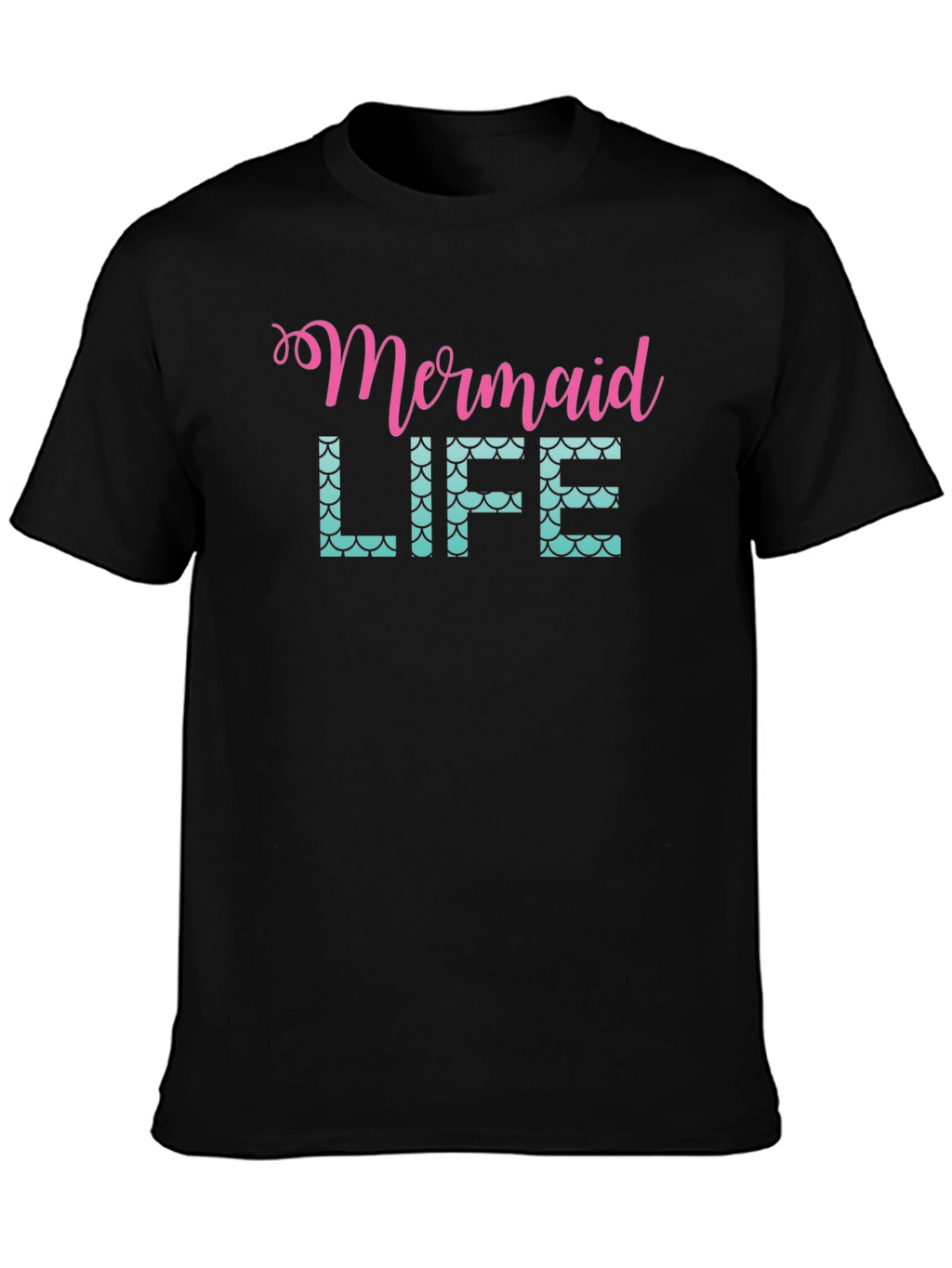Mermaid Life Black Graphic Tee