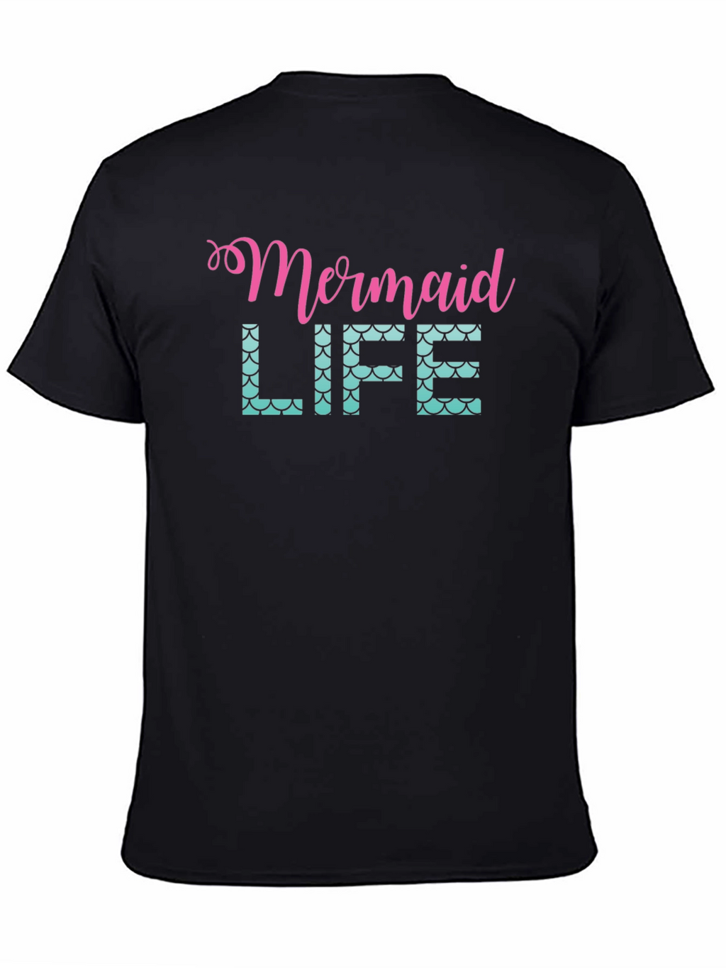 Mermaid Life Black Graphic Tee