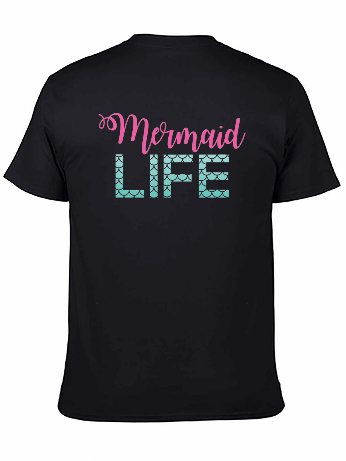 Mermaid Life Black Graphic Tee
