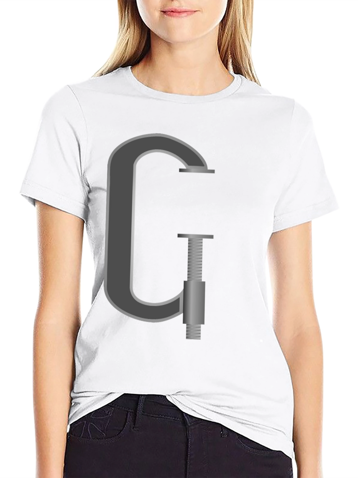 G-Clamp Graphic Tee - Black Cotton T-Shirt