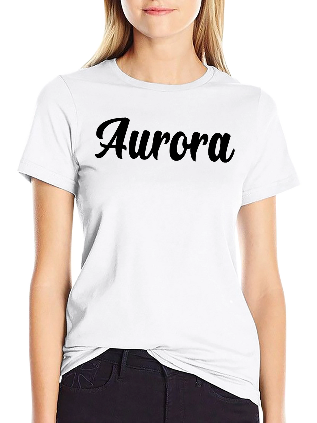 Aurora Black Tee - Stylish & Comfortable