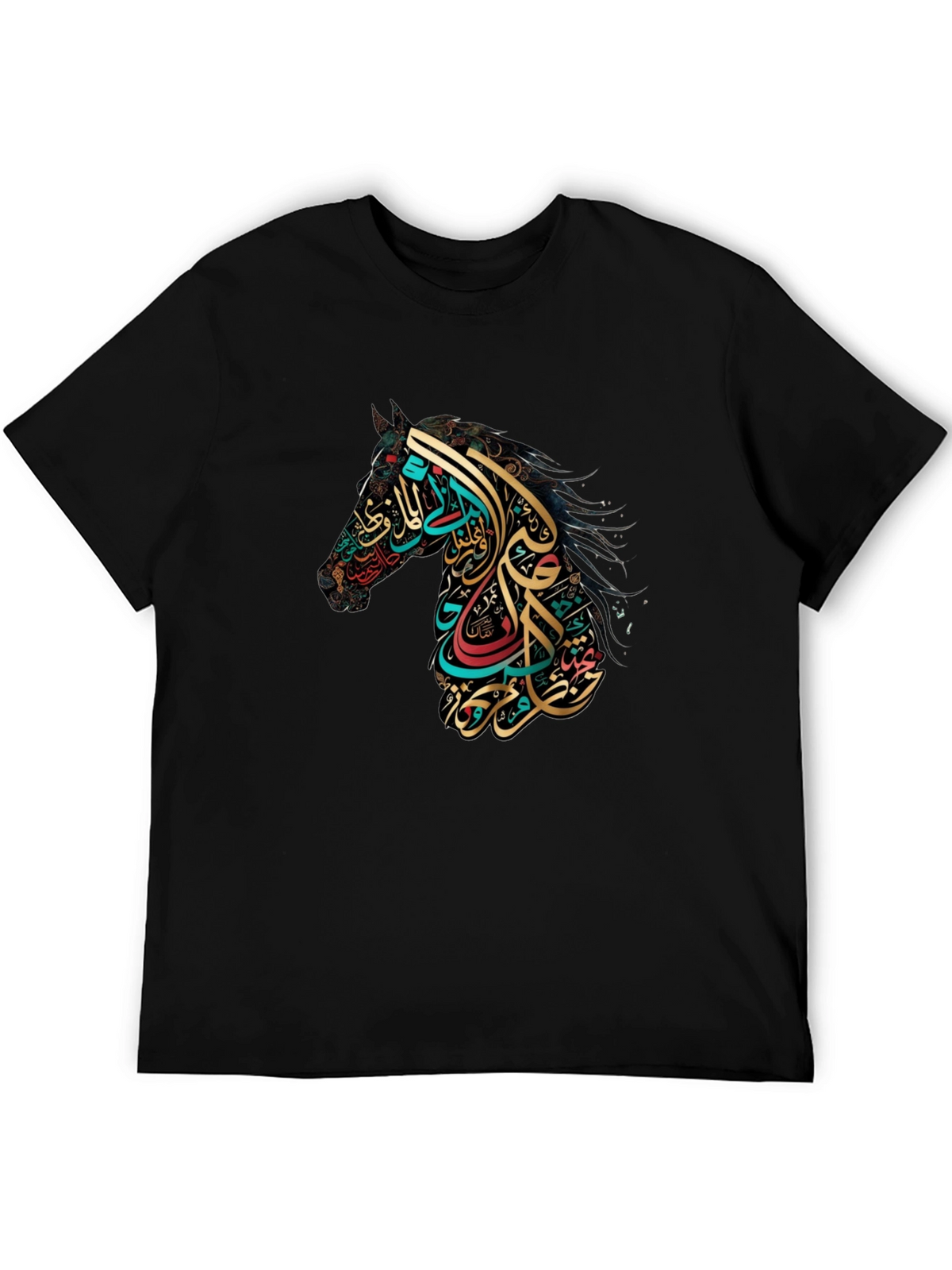 Arabic Calligraphy Horse Graphic Tee