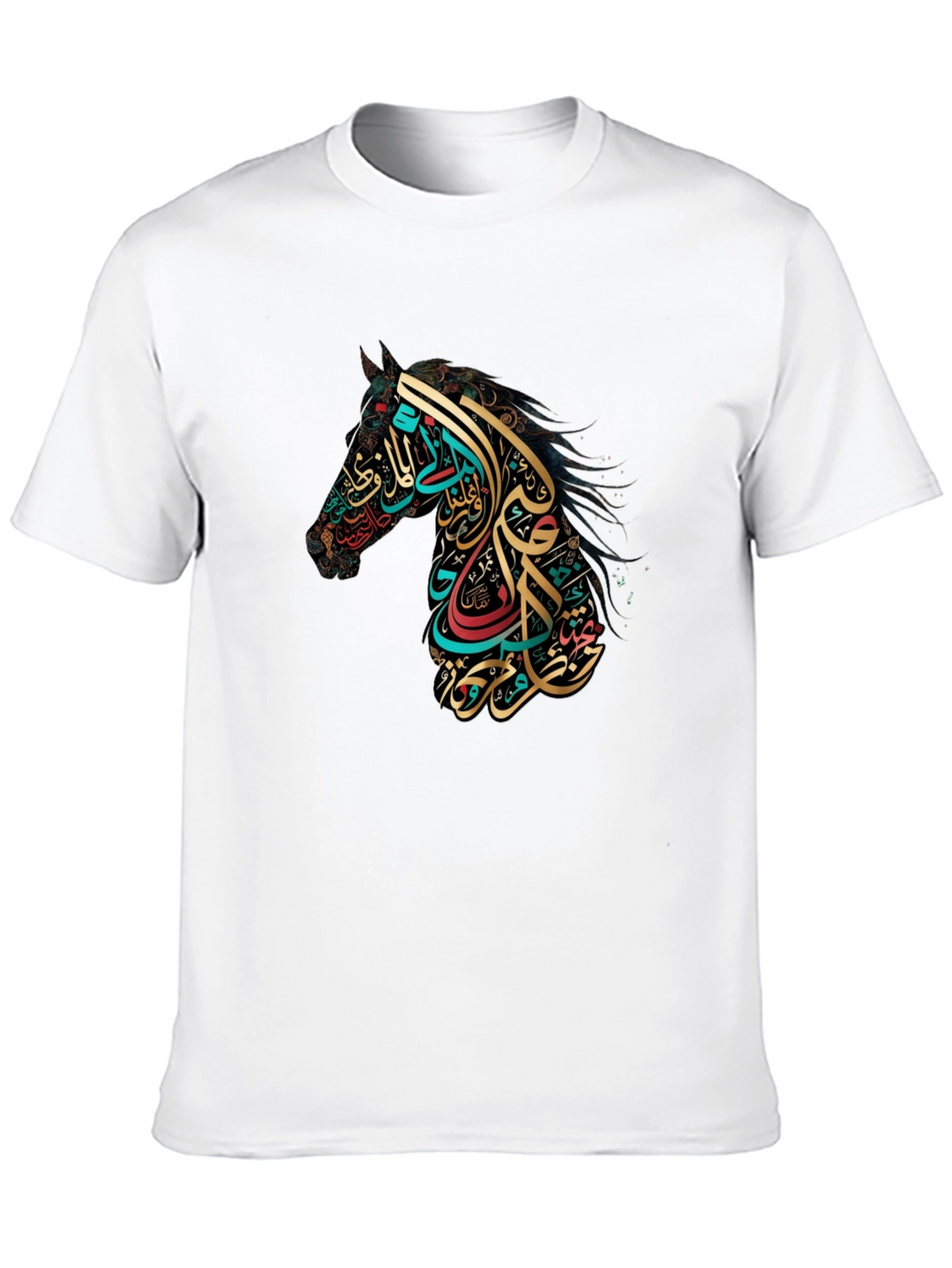 Arabic Calligraphy Horse Graphic Tee