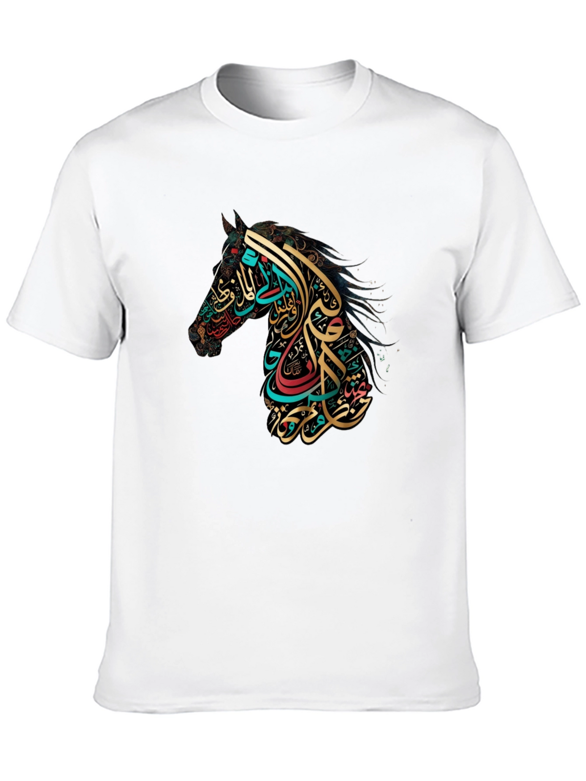 Arabic Calligraphy Horse Graphic Tee