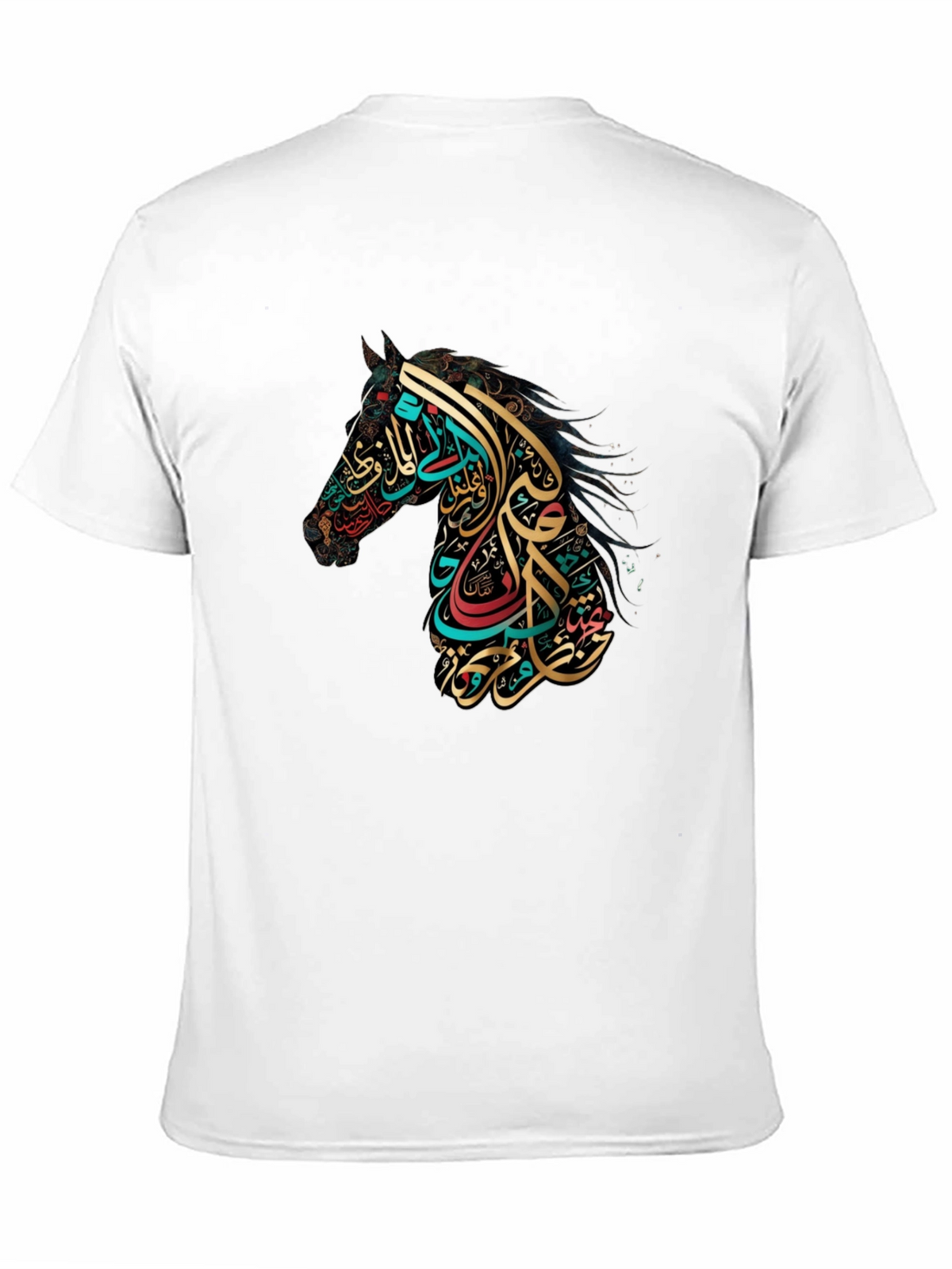 Arabic Calligraphy Horse Graphic Tee