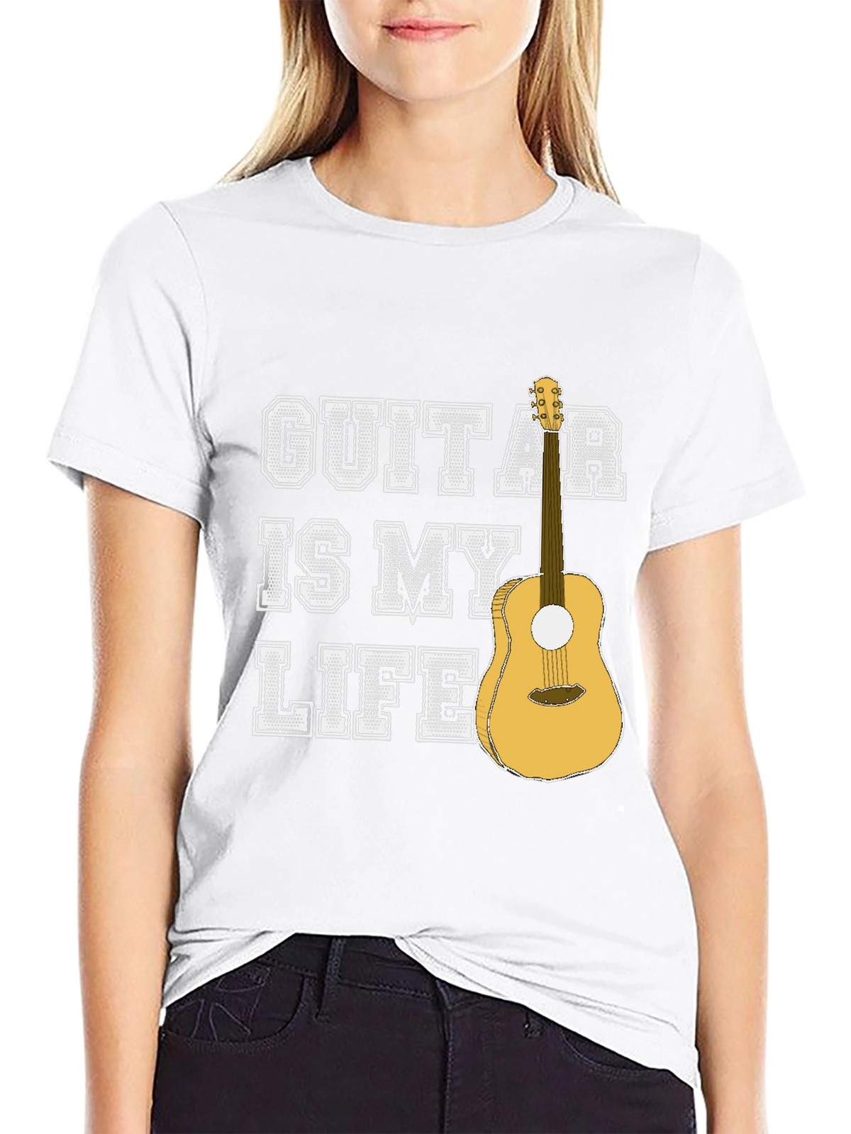 Guitar Is My Life Graphic T-Shirt - Musician Tee
