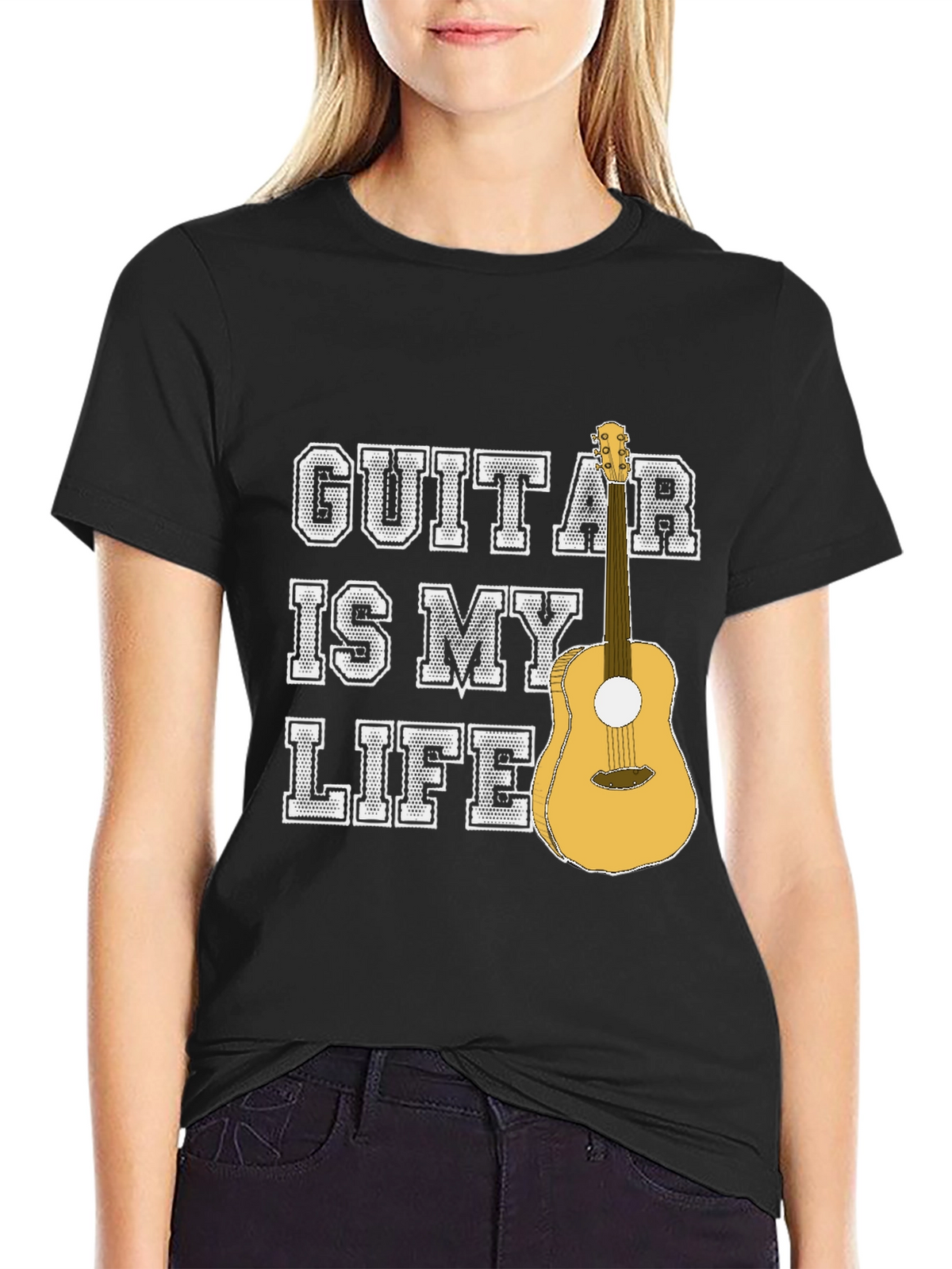 Guitar Is My Life Graphic T-Shirt - Musician Tee