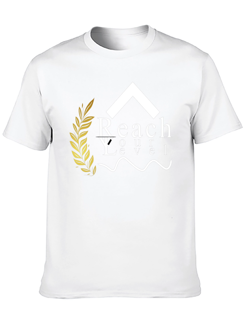 Reach Your Level Black Graphic Tee