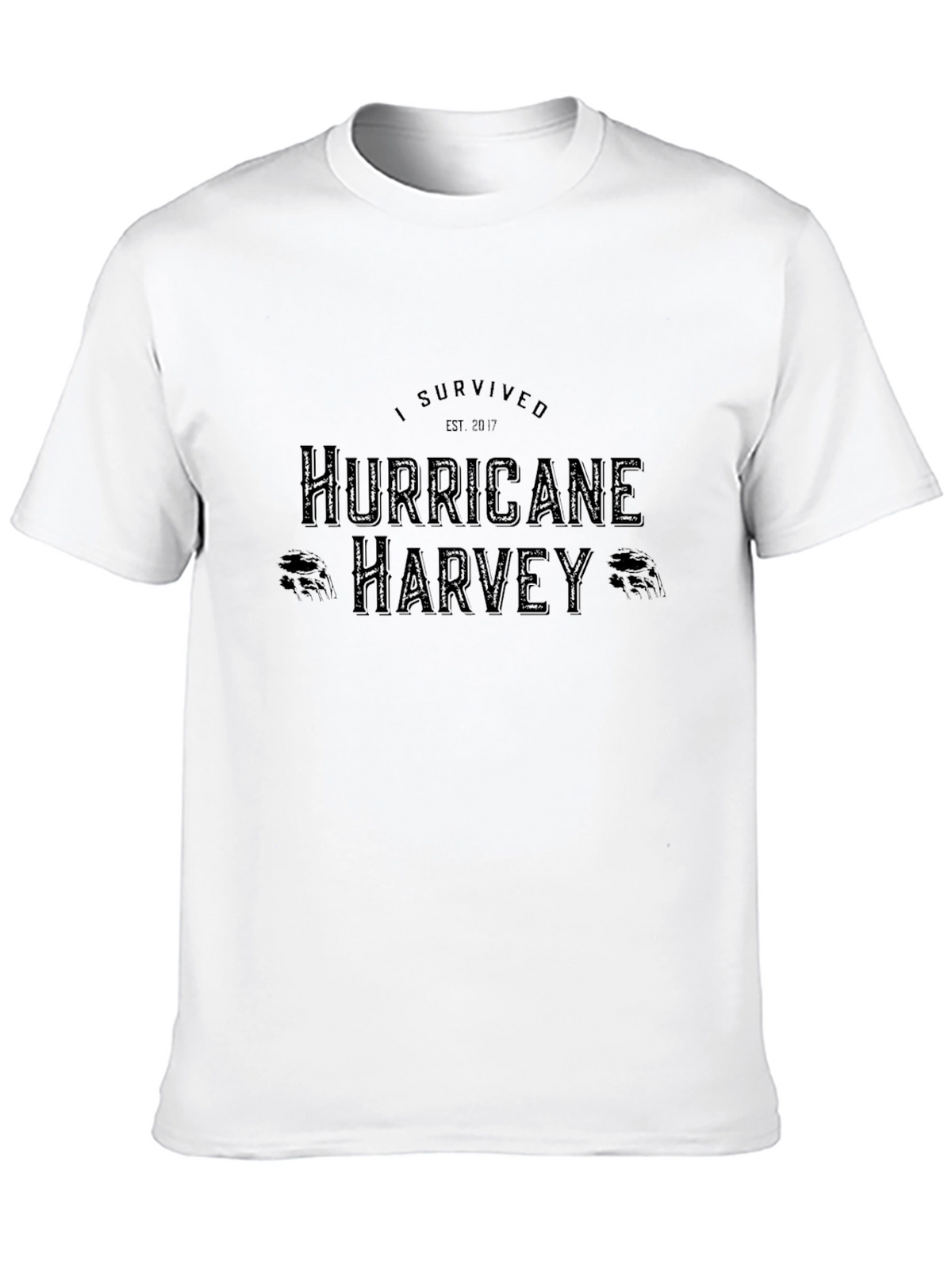 Hurricane Harvey Survivor Black T-Shirt