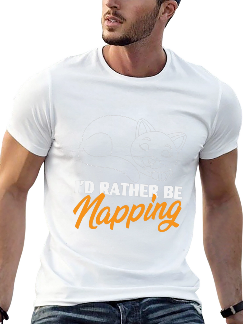 Id Rather Be Napping Cat T-Shirt