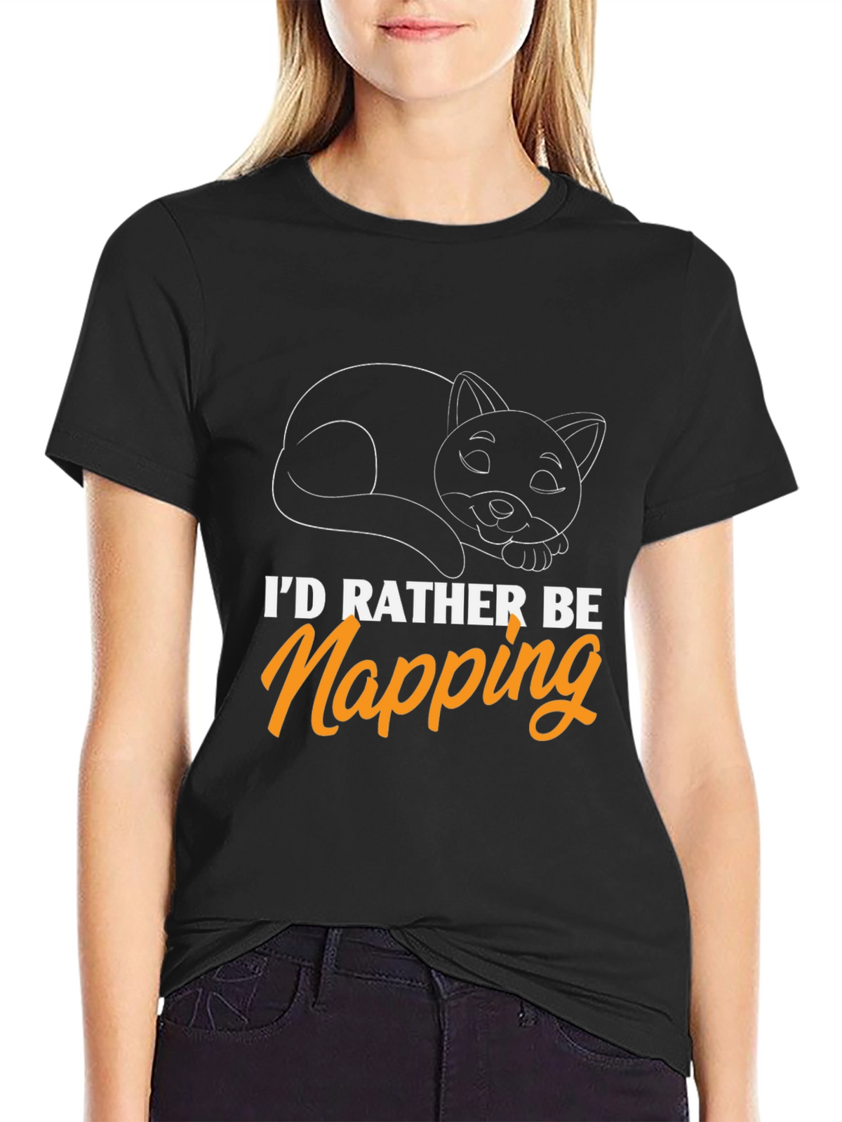Id Rather Be Napping Cat T-Shirt
