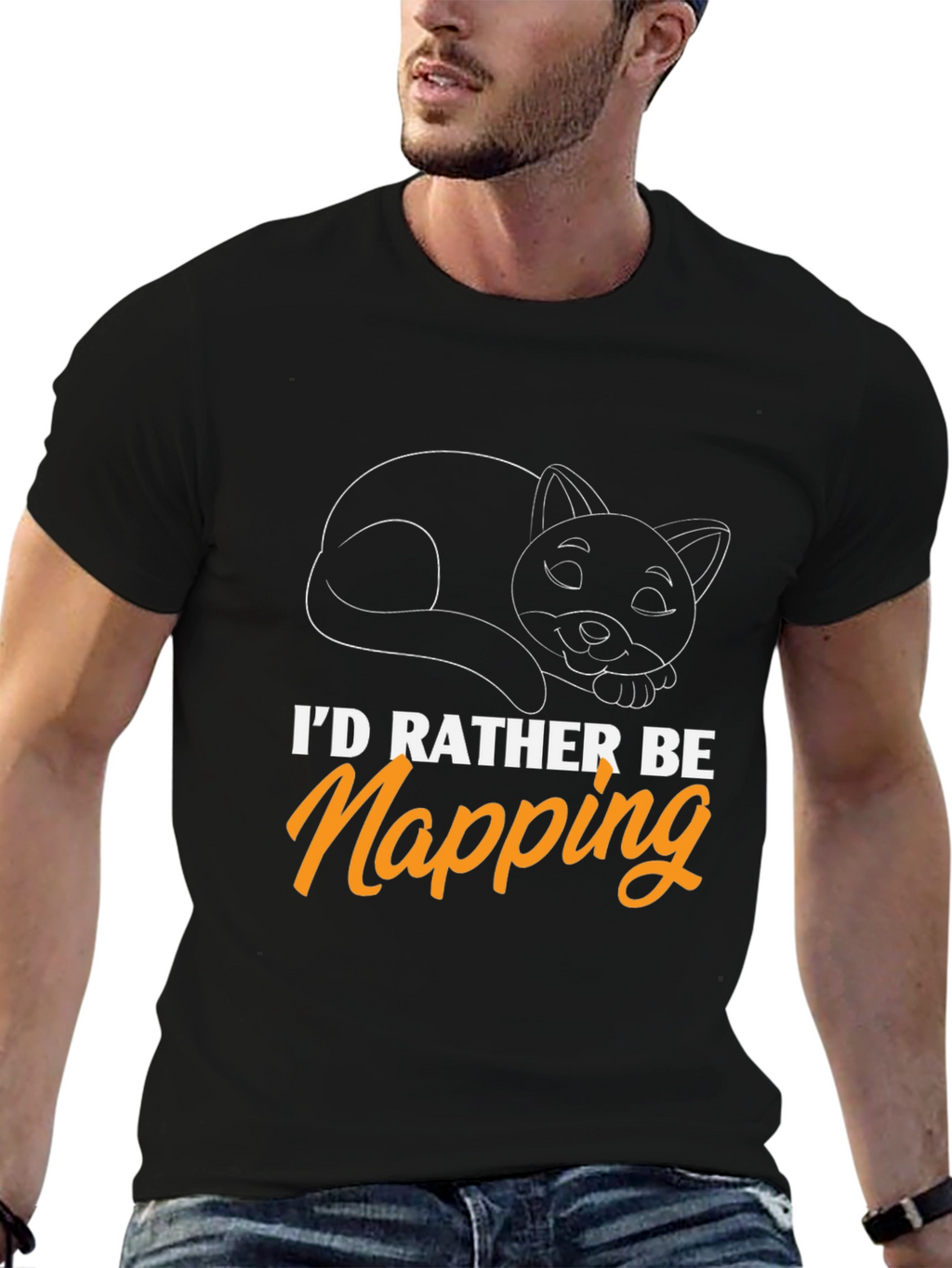 Id Rather Be Napping Cat T-Shirt