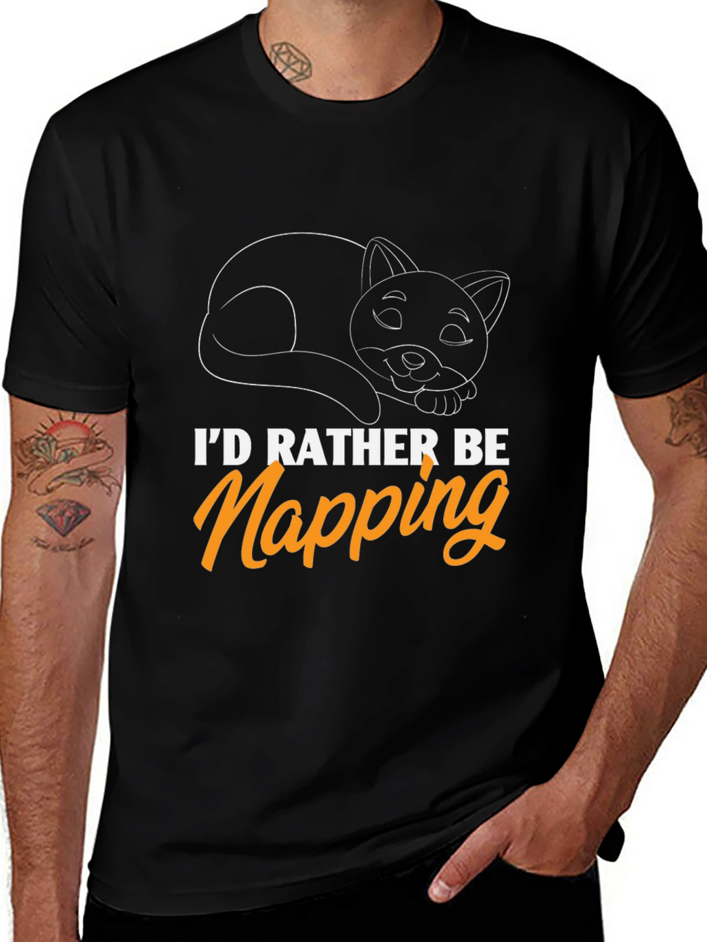 Id Rather Be Napping Cat T-Shirt