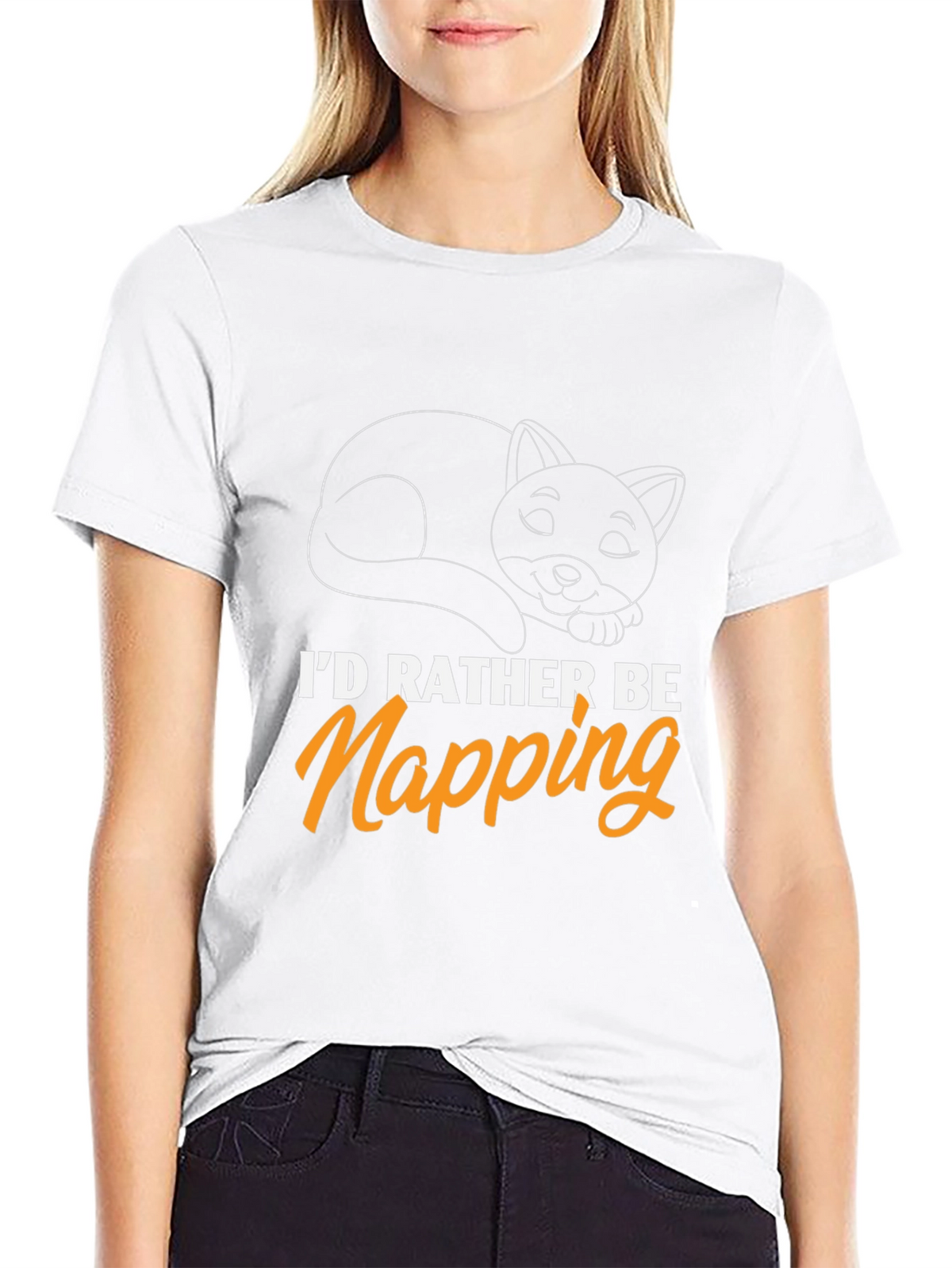 Id Rather Be Napping Cat T-Shirt
