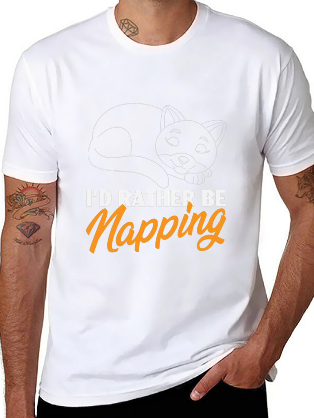 Id Rather Be Napping Cat T-Shirt