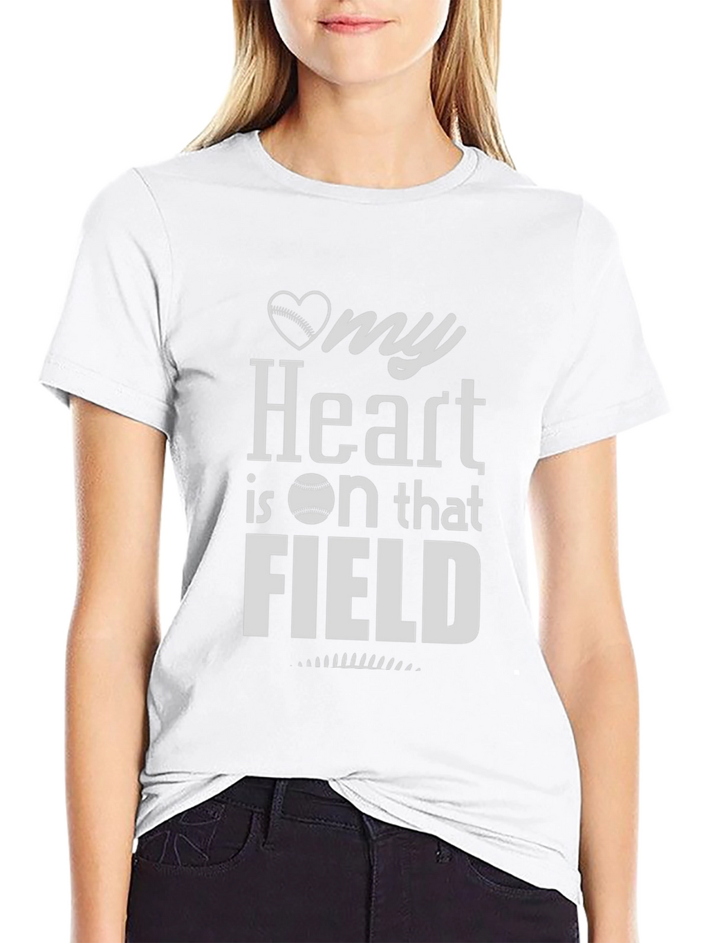 My Heart is on that Field Baseball T-Shirt
