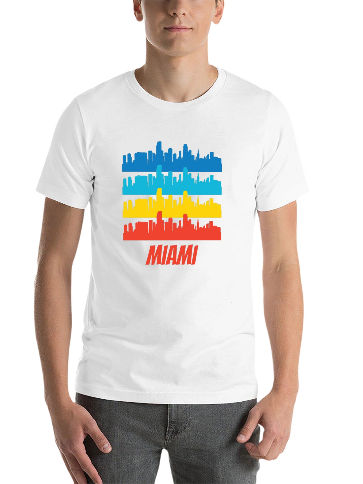 Miami Skyline T-Shirt - Cityscape Graphic Tee