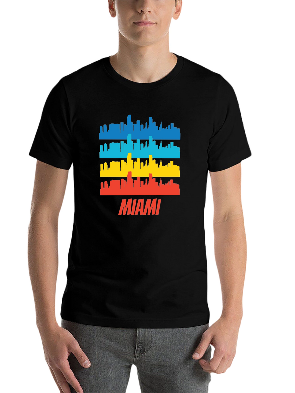 Miami Skyline T-Shirt - Cityscape Graphic Tee