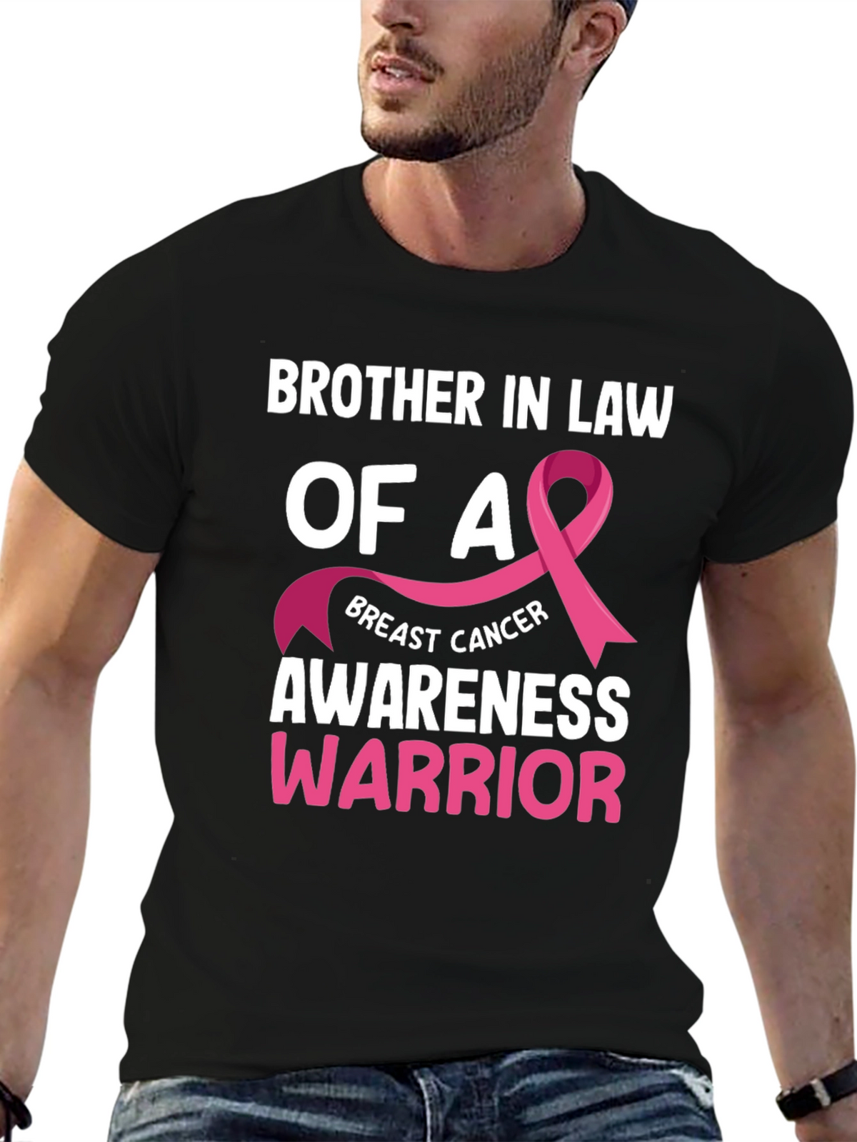 Breast Cancer Awareness Brother In Law T-Shirt