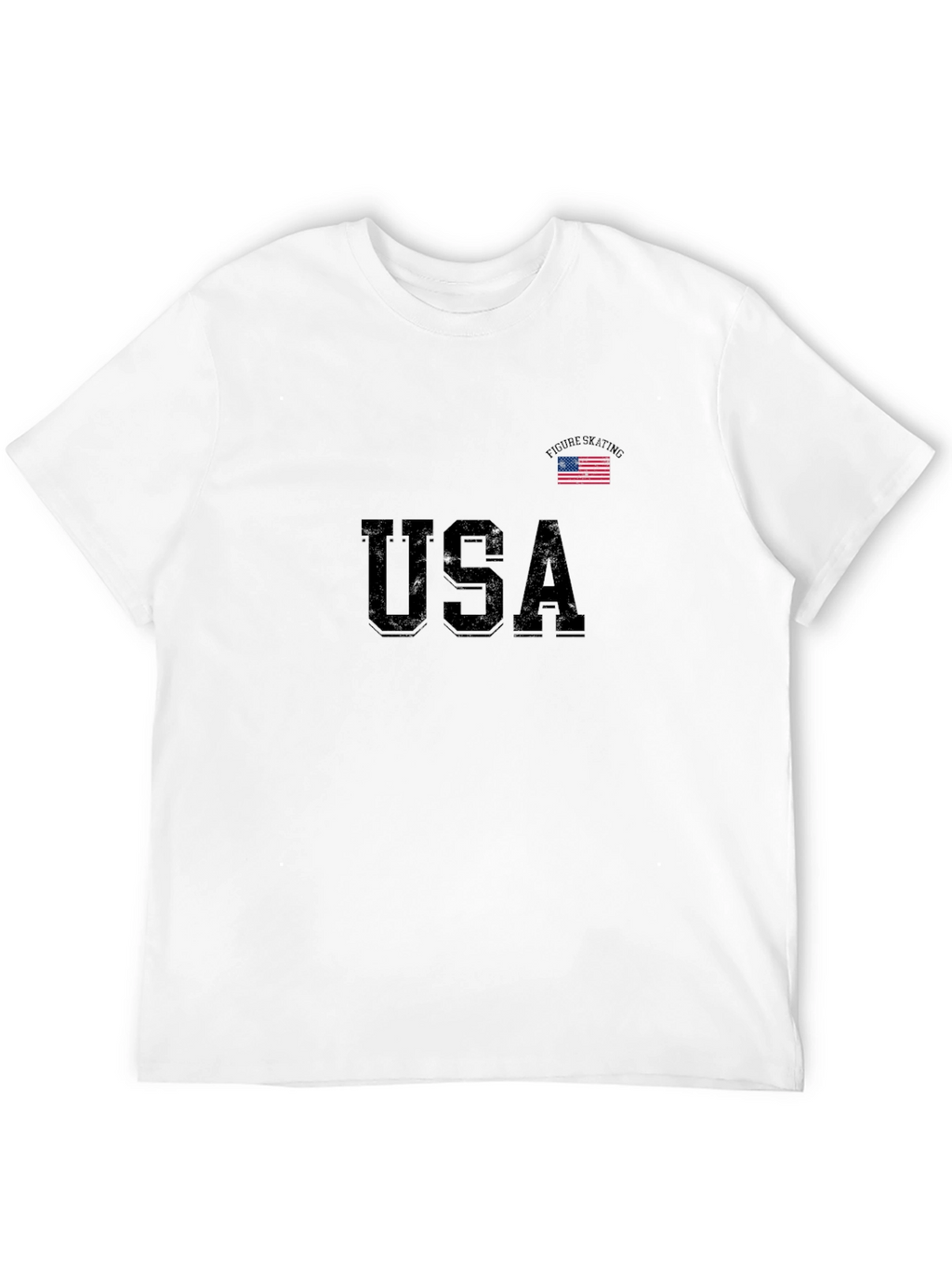 USA Figure Skating T-Shirt - Black