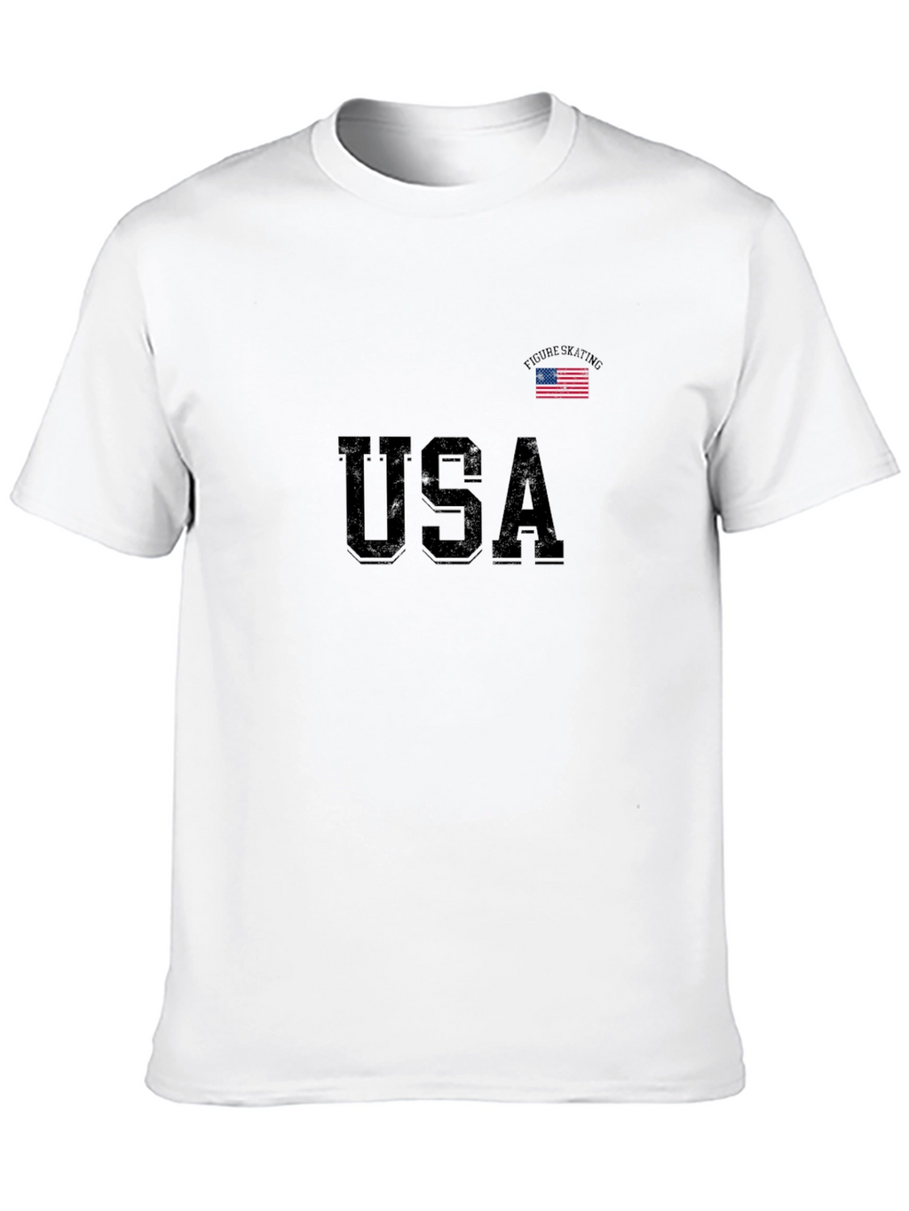 USA Figure Skating T-Shirt - Black