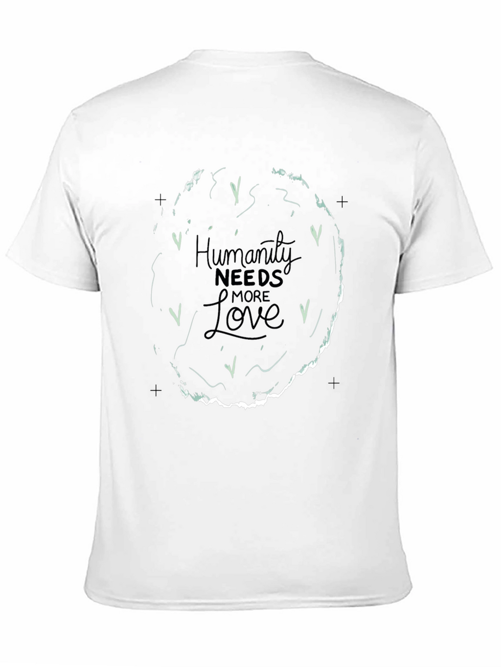Humanity Needs More Love Graphic Tee - Black
