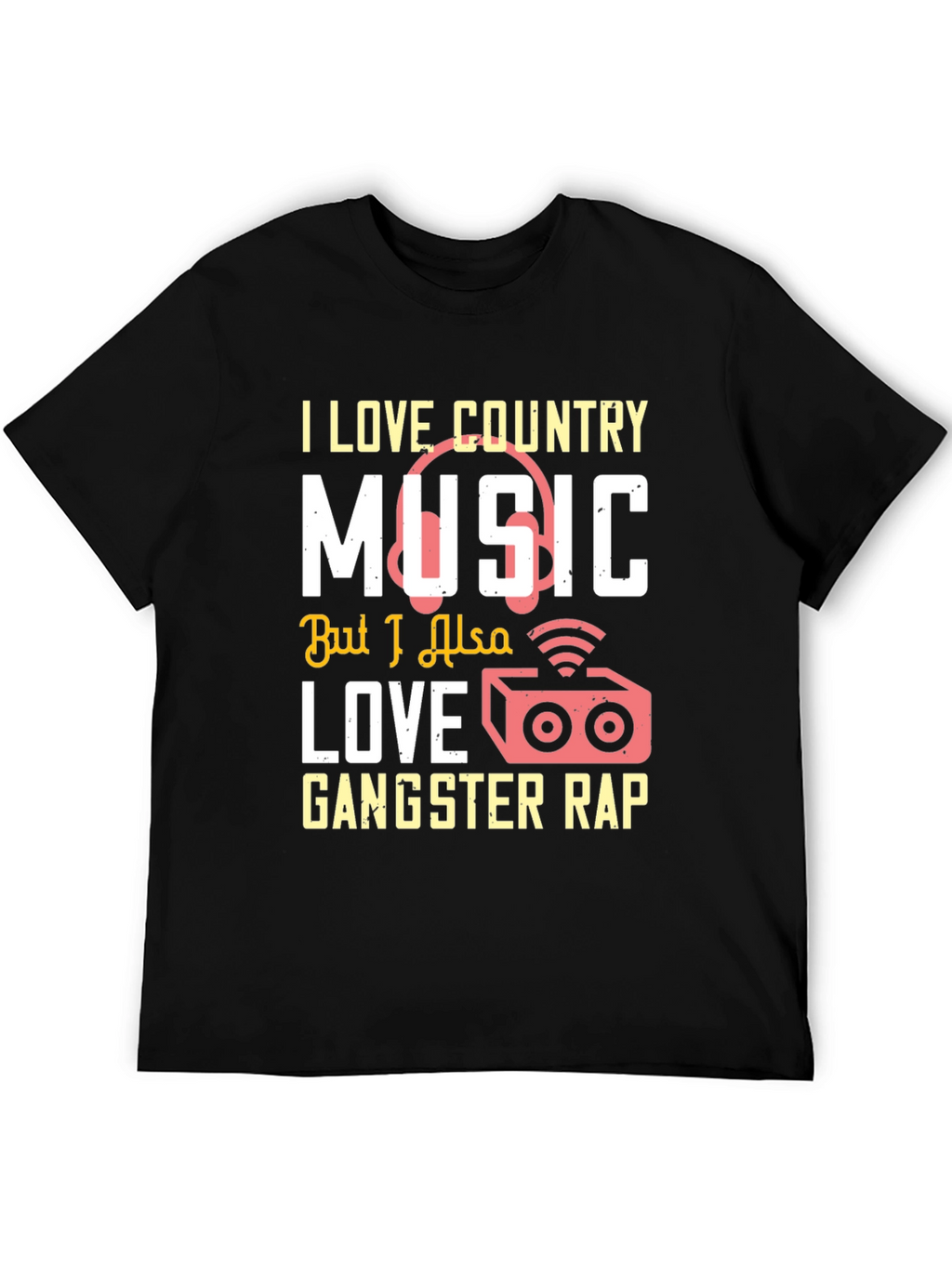 Country & Rap Music Lover T-Shirt