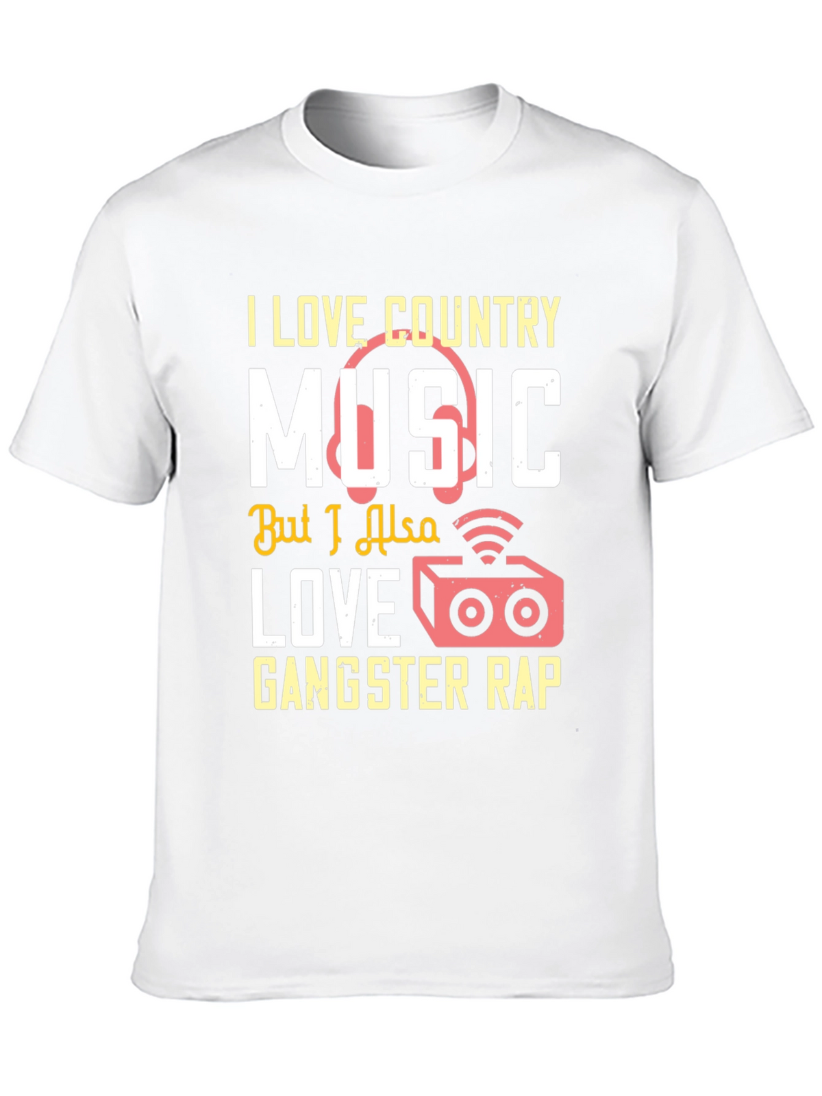 Country & Rap Music Lover T-Shirt