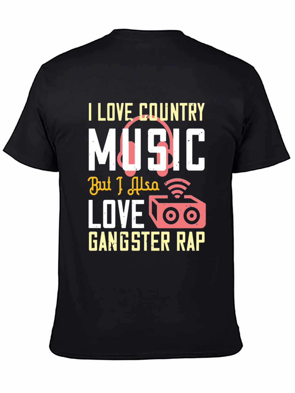 Country & Rap Music Lover T-Shirt