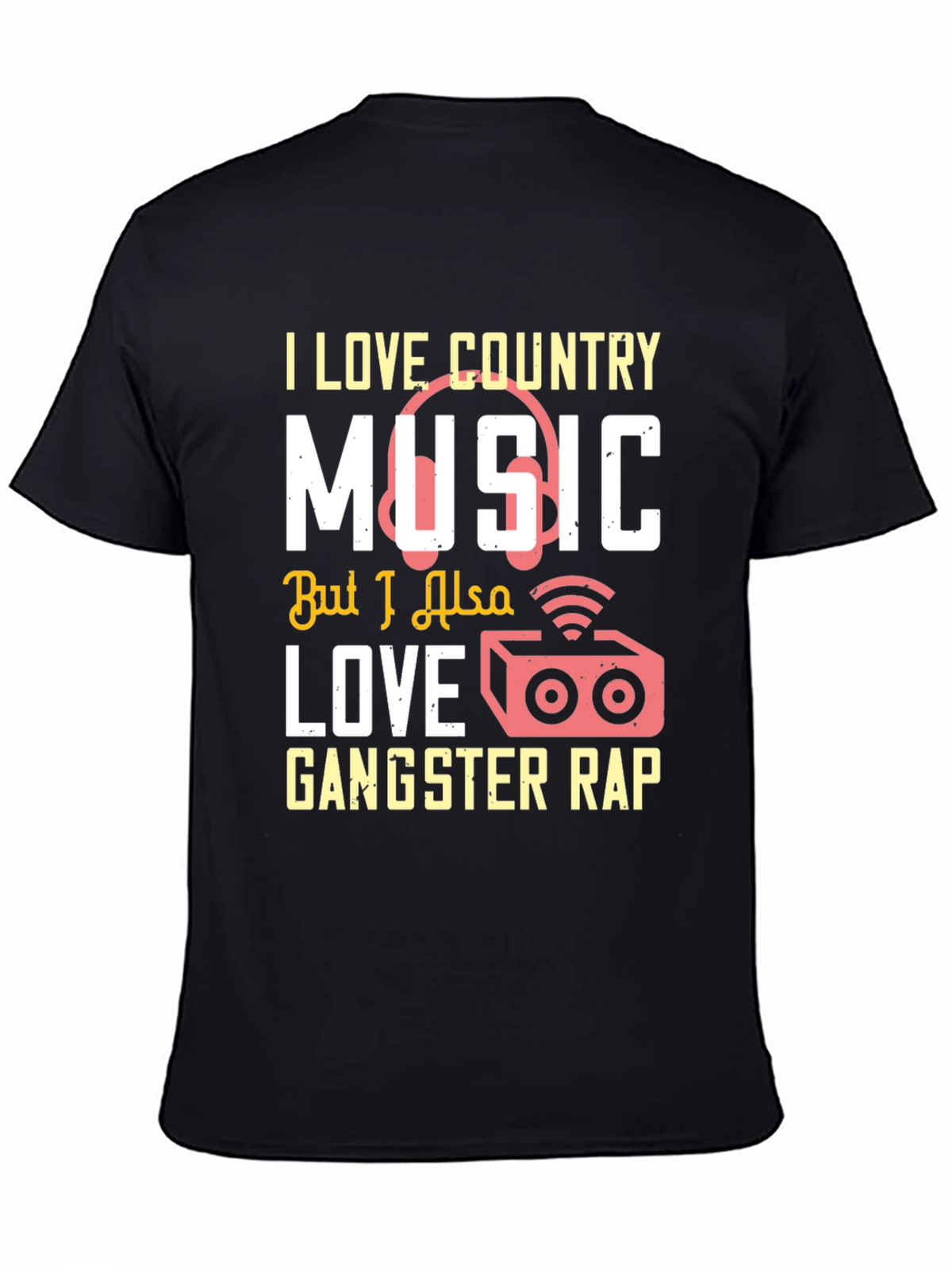 Country & Rap Music Lover T-Shirt