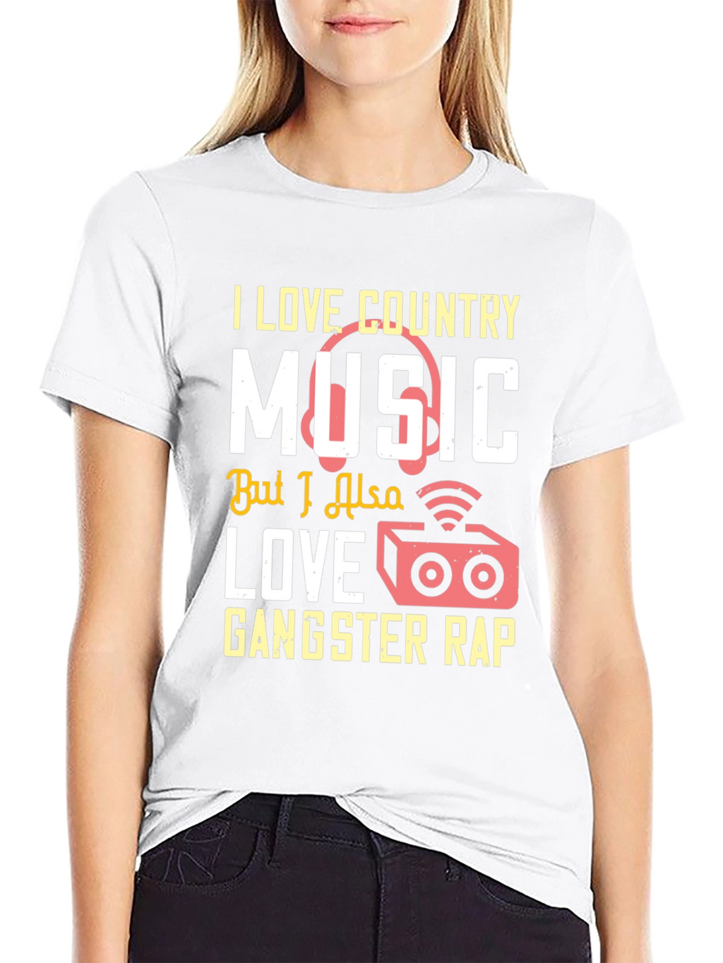 Country & Rap Music Lover T-Shirt