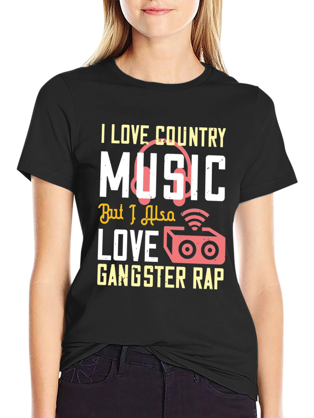 Country & Rap Music Lover T-Shirt