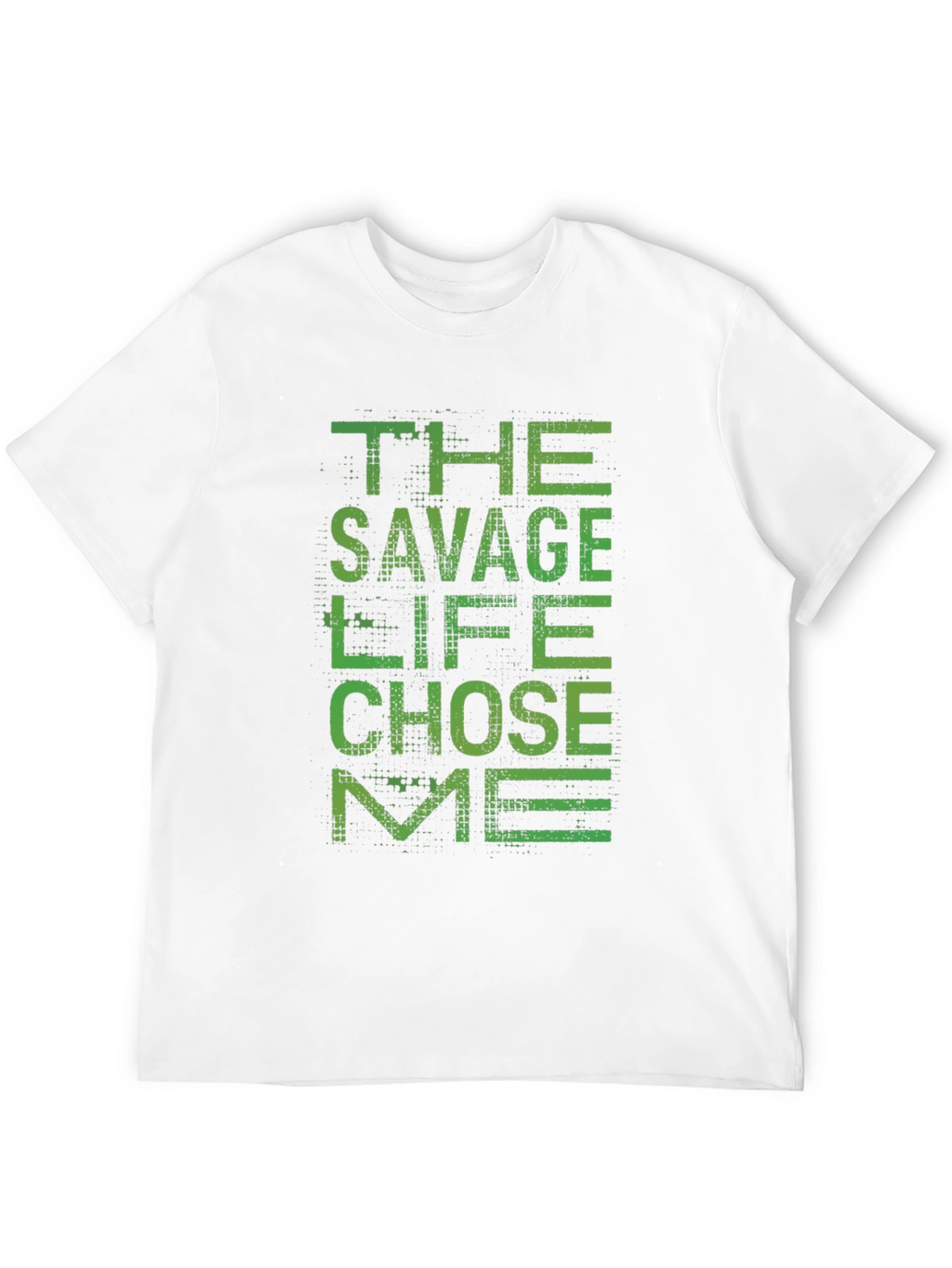 The Savage Life Chose Me Black Graphic T-Shirt