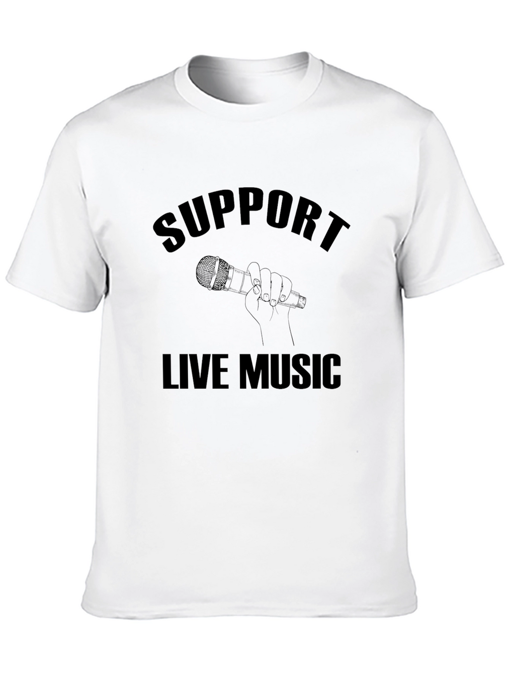 Support Live Music Black T-Shirt
