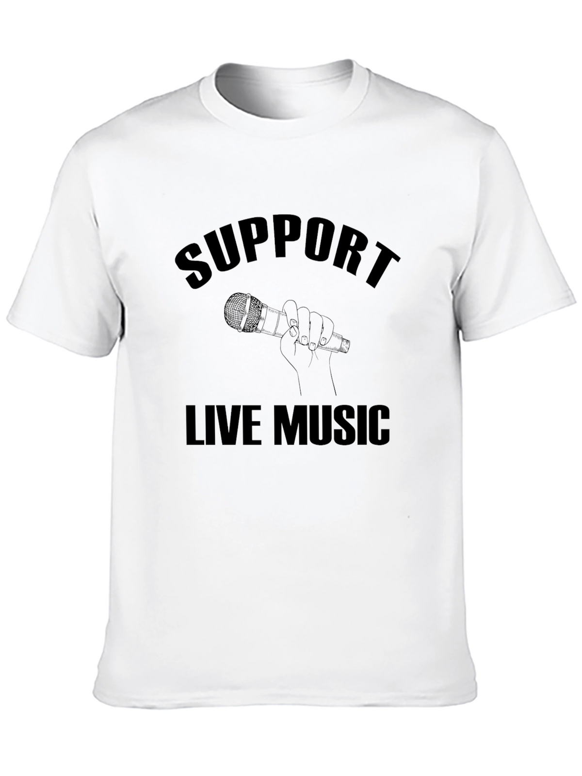 Support Live Music Black T-Shirt