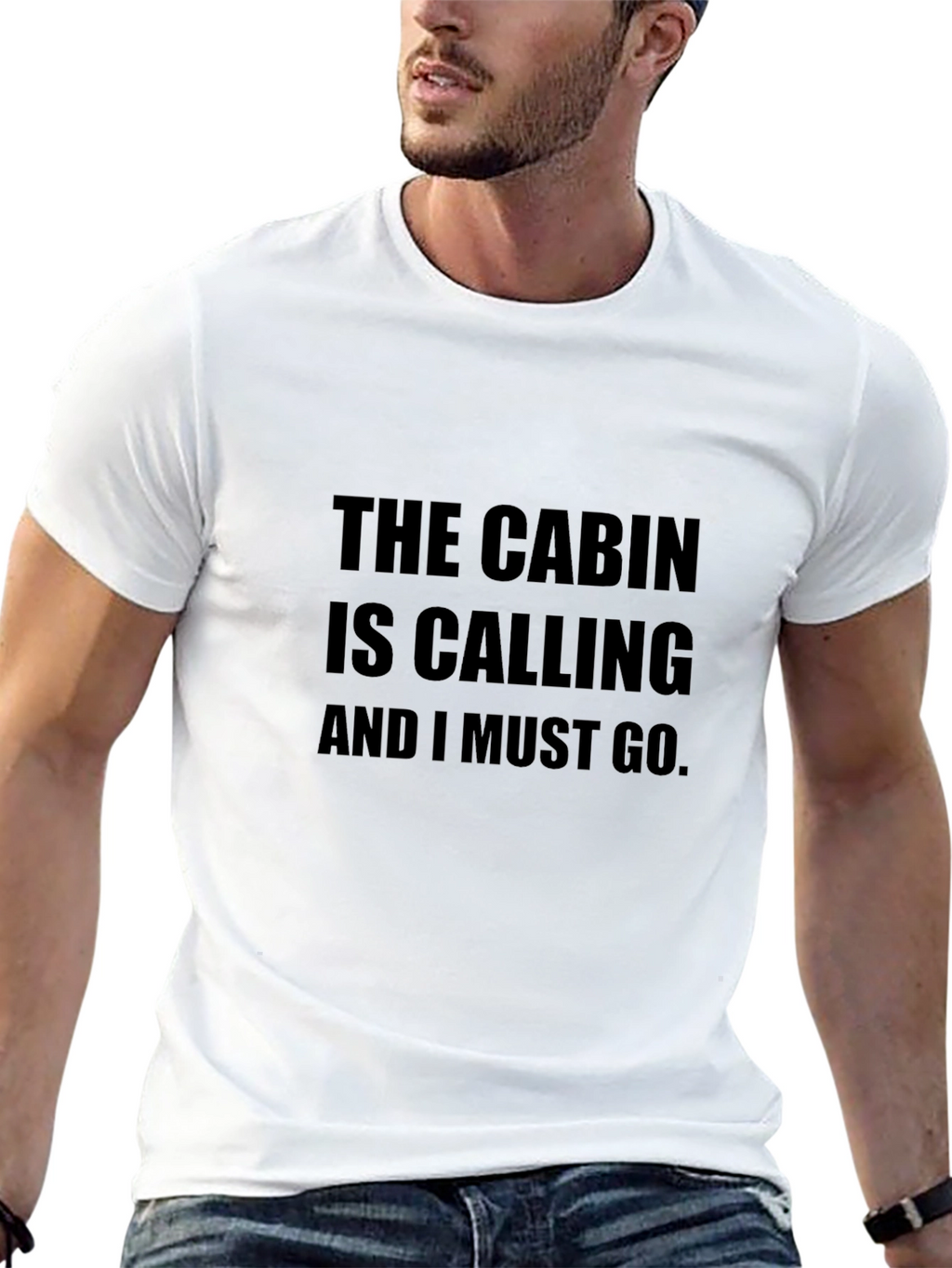 The Cabin is Calling Black T-Shirt