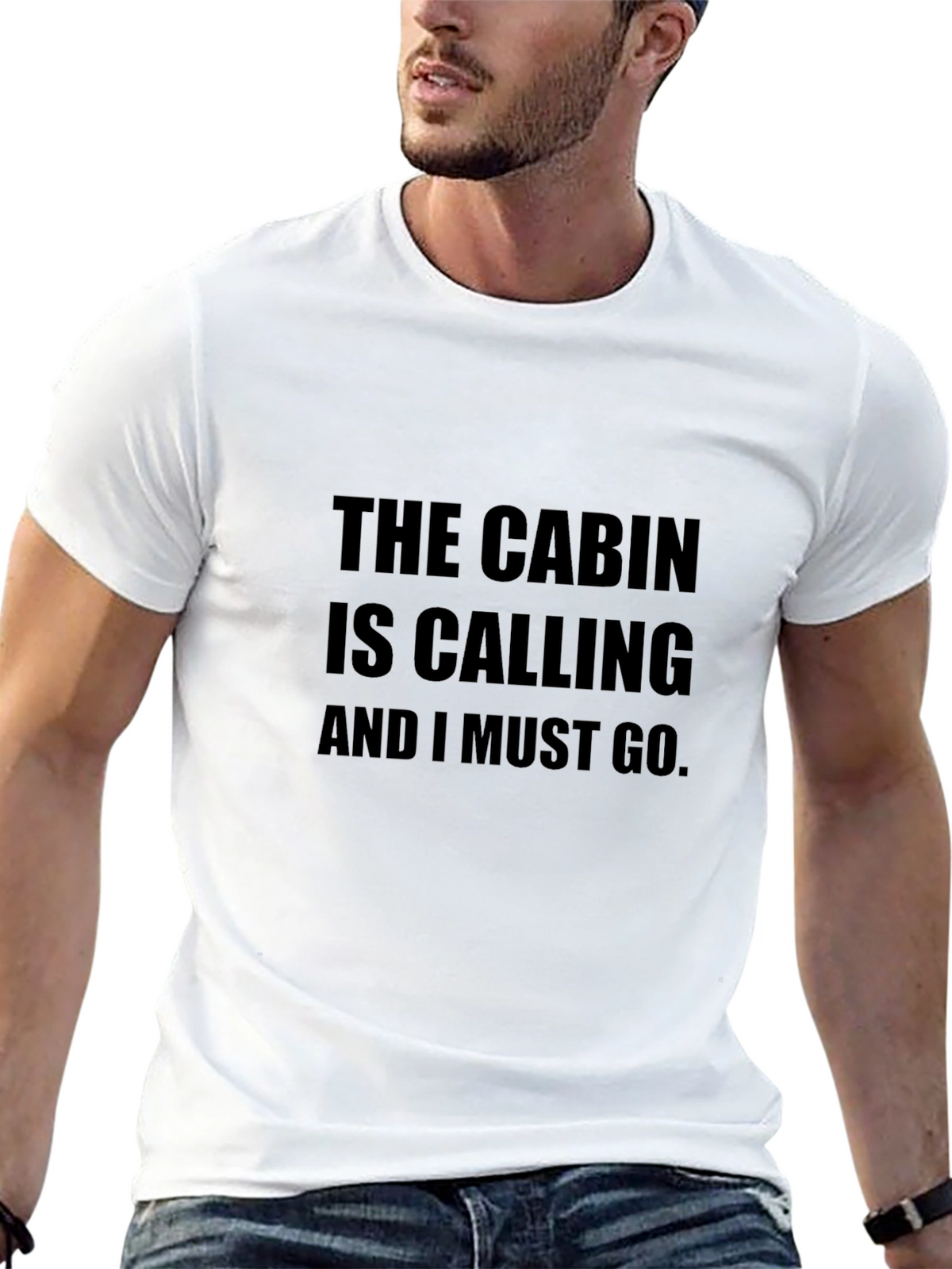 The Cabin is Calling Black T-Shirt