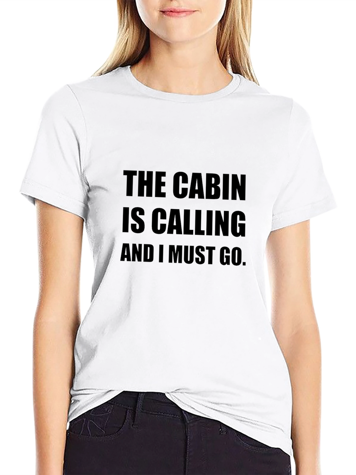 The Cabin is Calling Black T-Shirt