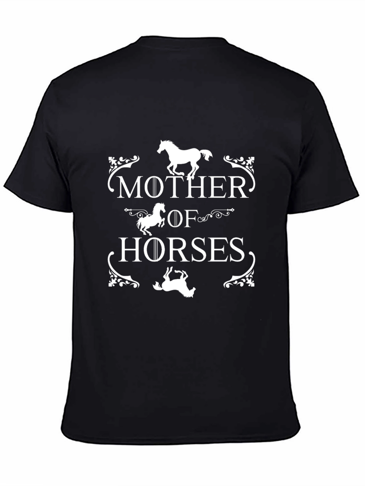 Mother of Horses Graphic T-Shirt - Black