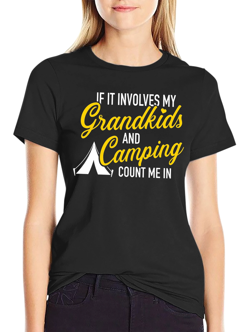 Grandkids & Camping T-Shirt: Count Me In!