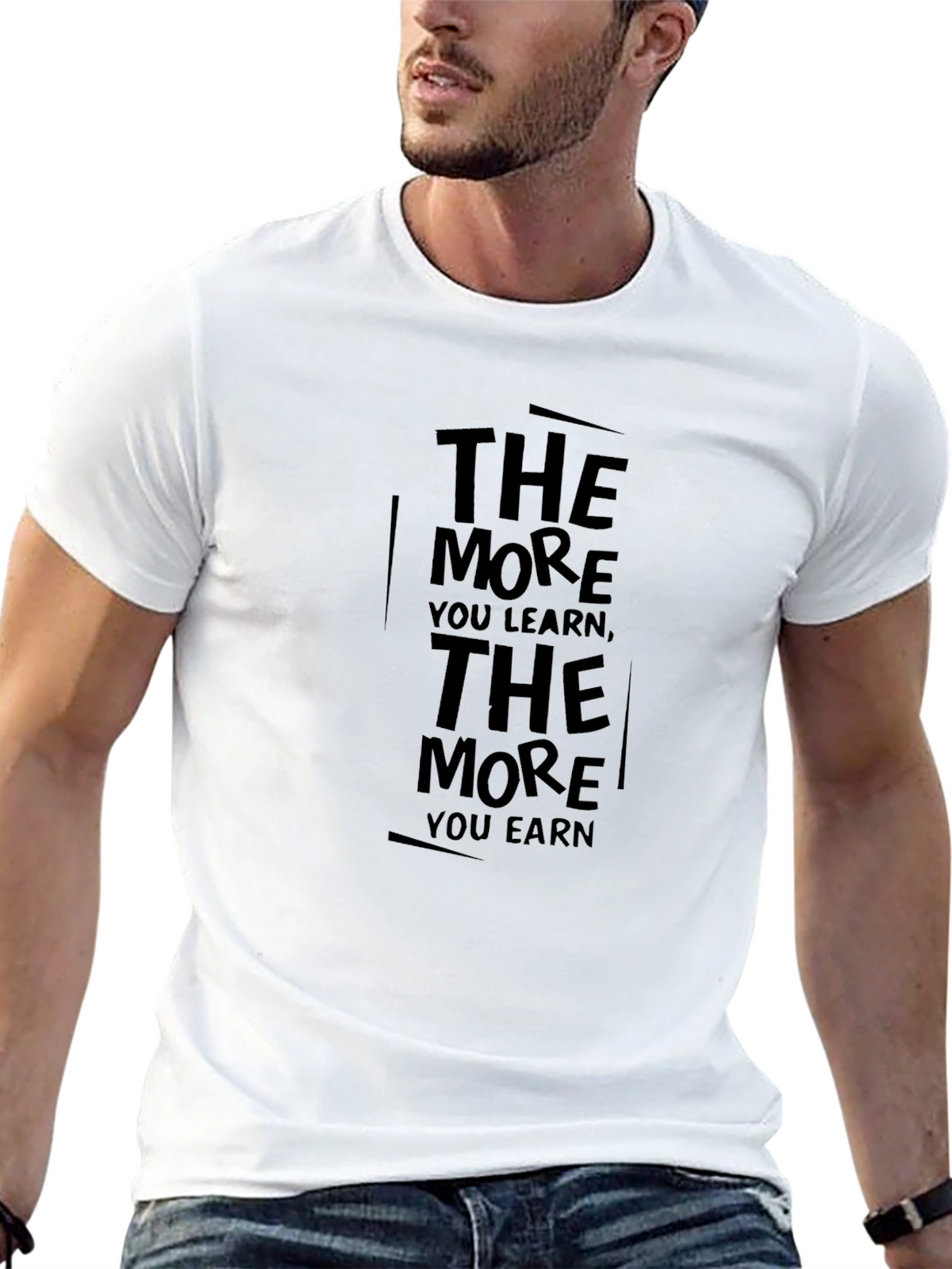 The More You Learn Graphic T-Shirt