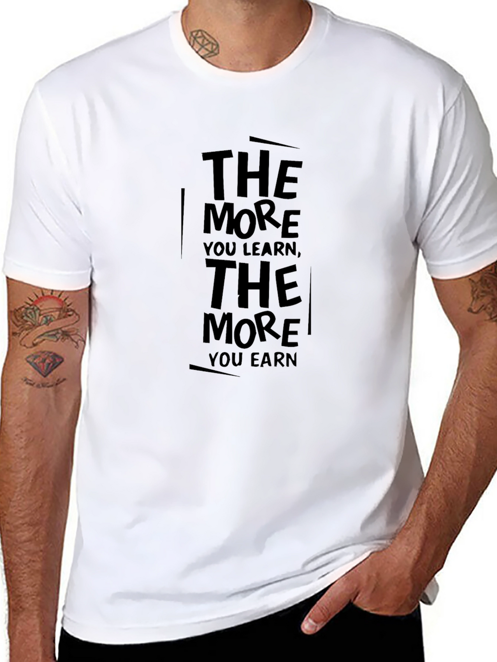 The More You Learn Graphic T-Shirt