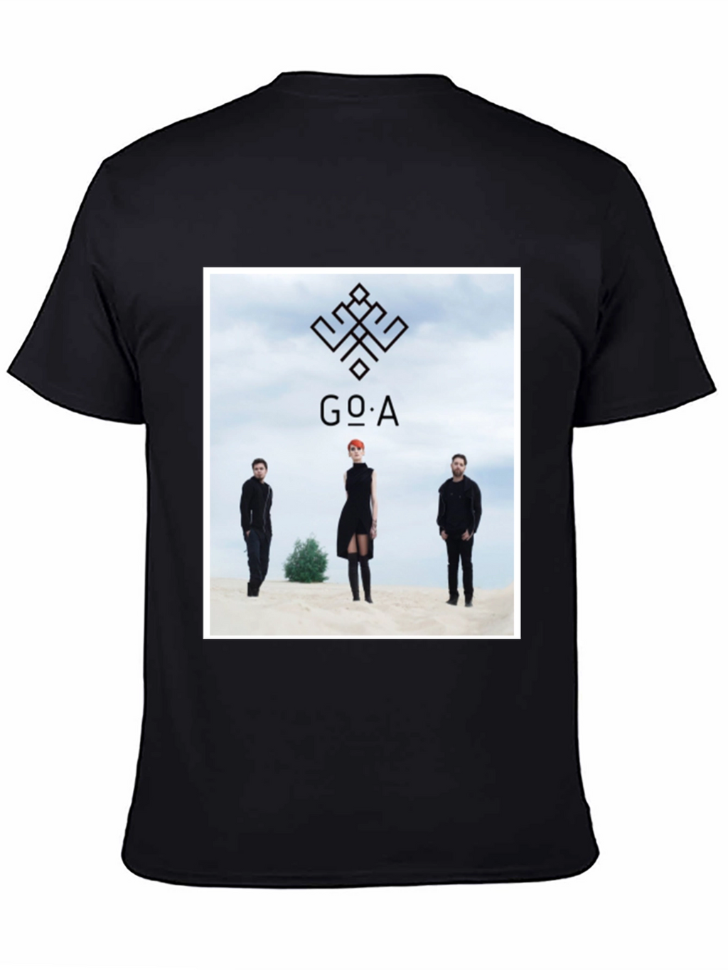 GO_A Band T-Shirt - Black Cotton Blend