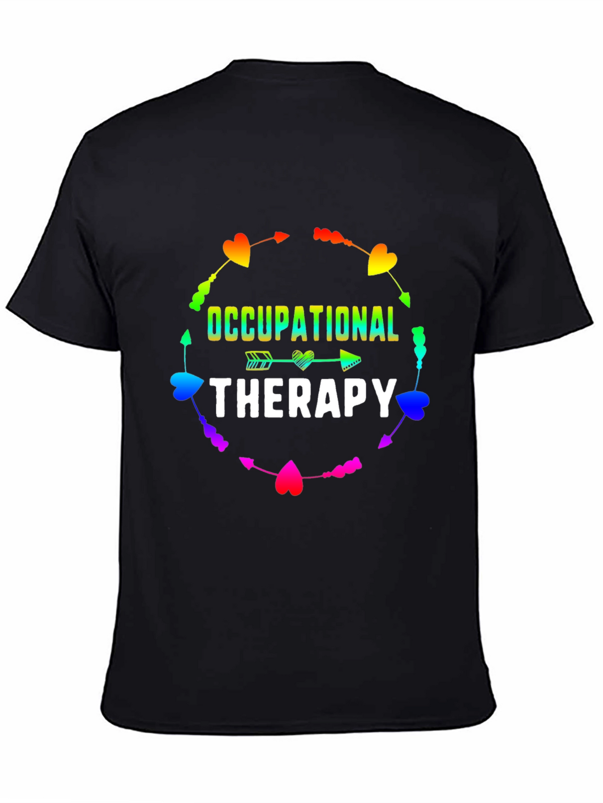 Occupational Therapy Rainbow Heart Arrow T-Shirt