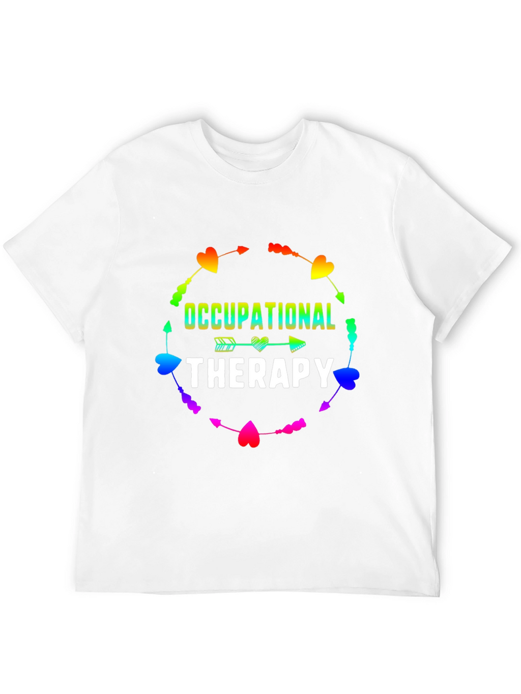 Occupational Therapy Rainbow Heart Arrow T-Shirt